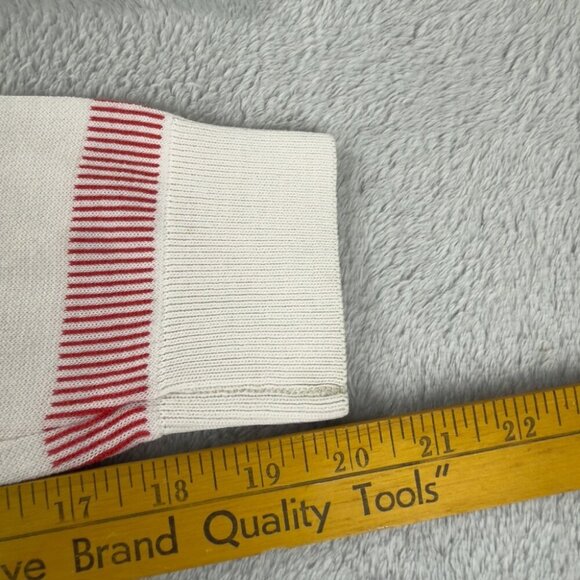 Lacoste Stripped Sweater White / Red Women’s Size M - Picture 9 of 10